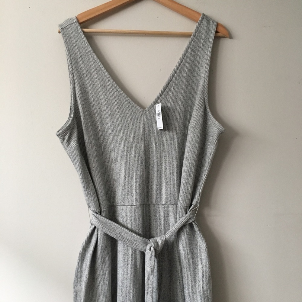 knit wide leg jumpsuit